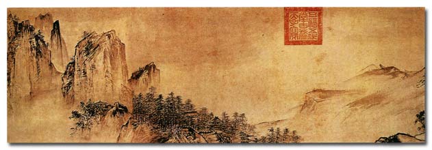 Ancient Chinese Painting  mountains - Staré čínské malby hory